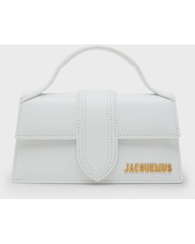 Jacquemus Le Bambino Leather Crossbody Bag - Gray