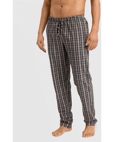 Hanro Cozy Comfort Flannel Pajama Pants - Gray