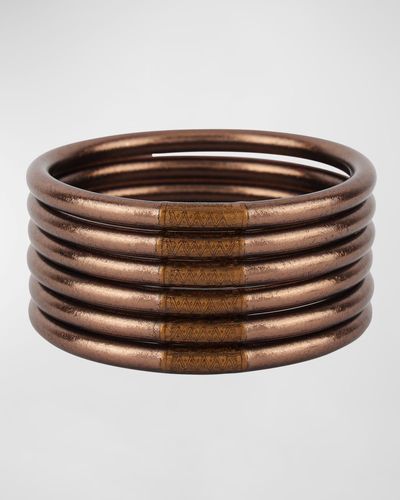 BuDhaGirl Meteorite All Weather Bangles, Size S-l - Brown