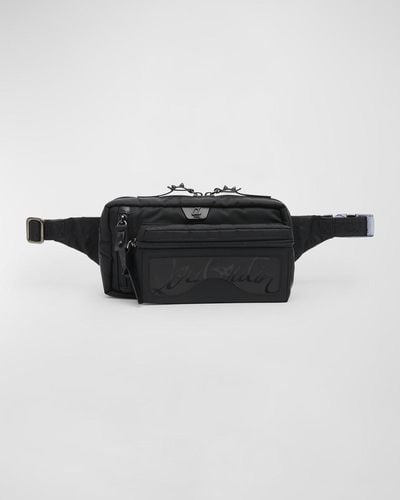 Christian Louboutin Loubideal Sneaker Sole Nylon Belt Bag - Black