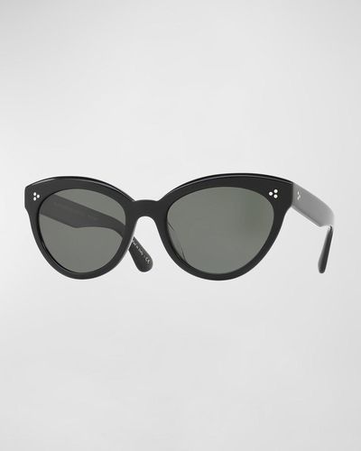 Oliver Peoples Roella Polarized Cat-Eye Sunglasses - Black