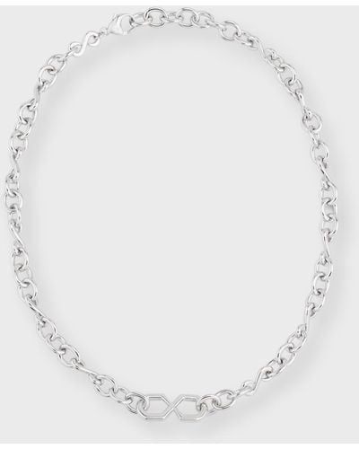 Monica Rich Kosann Sterling The Symbol Infinity Necklace - White