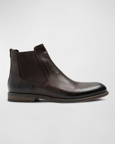 Rodd & Gunn Port Chalmers Leather Chelsea Boots - Black