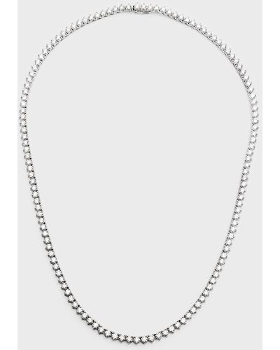 Neiman Marcus 18k White Gold Fg-si1 Diamond Necklace, 18"l