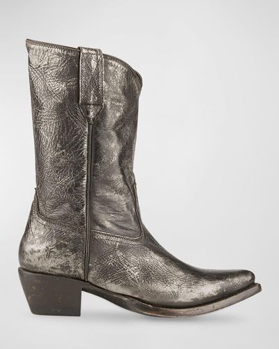 Frye Sacha Mid Leather Cowboy Boots - Multicolor