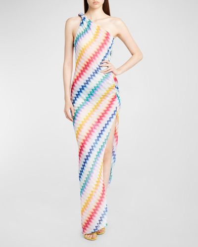 Missoni Zig-zag Knit Coverup Maxi Dress - Multicolor