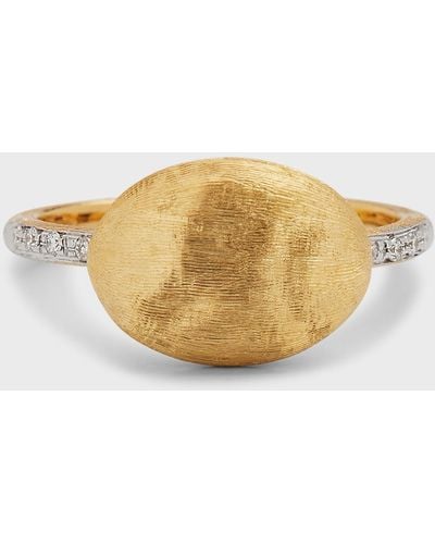 Marco Bicego Siviglia Horizontal Ring With Diamonds, Size 7 - White
