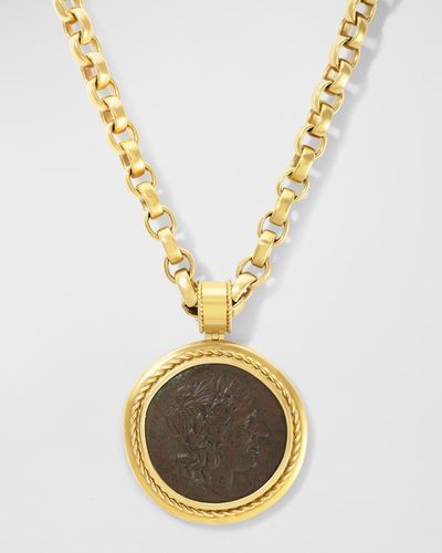 Jorge Adeler 18K Apollo Coin Pendant - Metallic