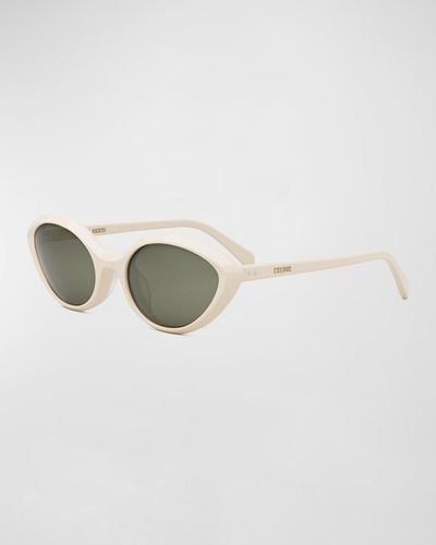 Celine Triomphe Thin Acetate Cat-eye Sunglasses - Multicolor