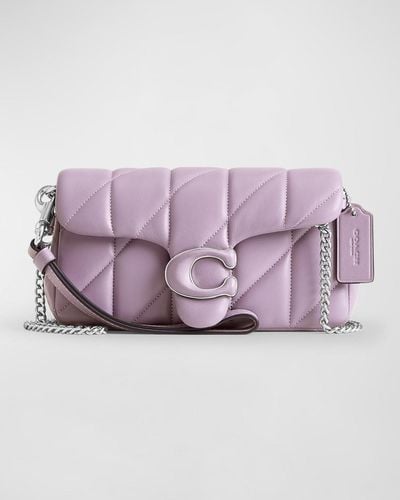 COACH Tabby Quilted Pillow Leather Wristlet - Purple