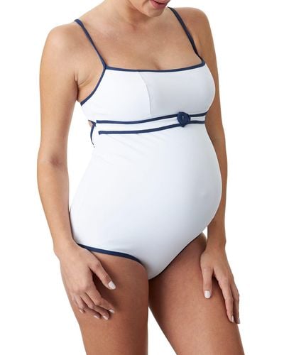 Pez D'or Maternity Normandy One-piece Swimsuit - Blue