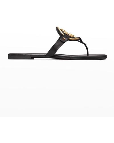 Tory Burch Metal Miller Soft Leather Sandals - Multicolor