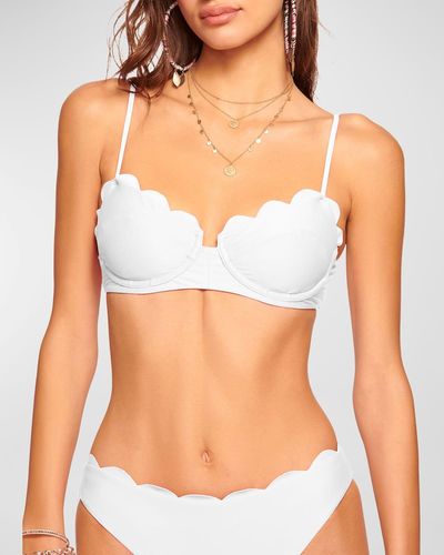 Ramy Brook Leyla Scallop Bikini Top - White