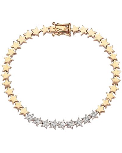 Kismet by Milka 14k Rose Gold Diamond-star Bracelet - Metallic