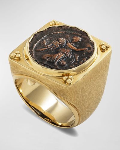 Jorge Adeler 18K Victoria Coin Ring - Metallic