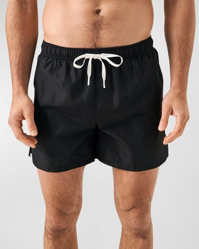 Eton Fast-Dry Drawstring Swim Shorts - Black