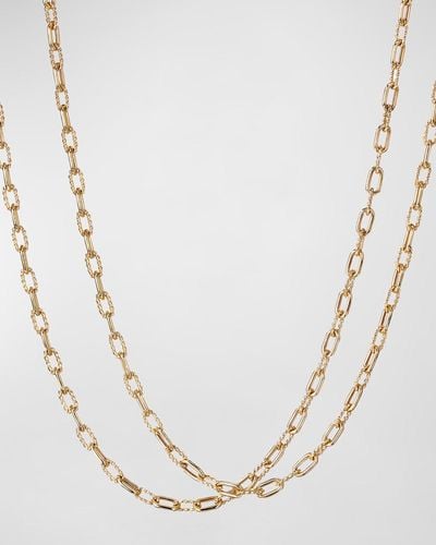 David Yurman 18k Madison Thin Chain Link Necklace, 36"l - Natural