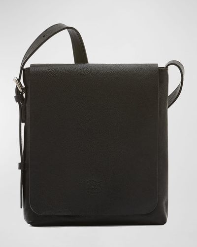Il Bisonte Brolio Leather Crossbody Bag - Black
