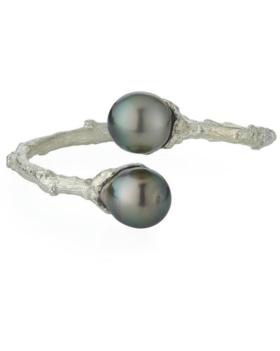 K Brunini Twig Bypass Tahitian Pearl Cuff - Multicolor