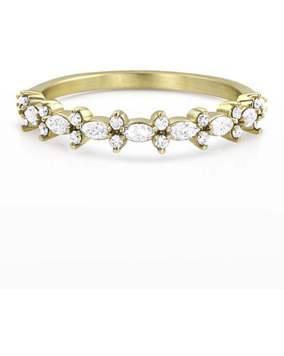 Dominique Cohen 14k Gold Diamond Crown Stack Ring, Size 7 - Metallic