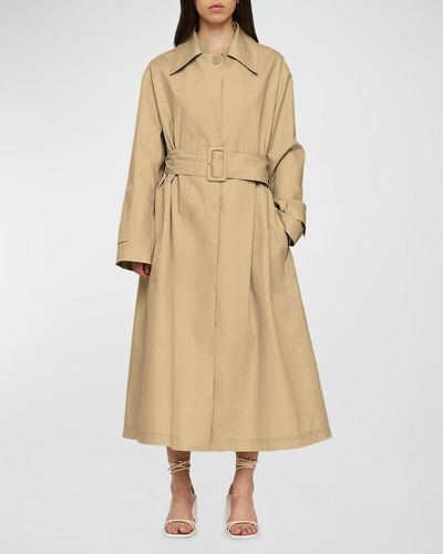 JOSEPH Lowendal Oversized Belted Coat - Natural