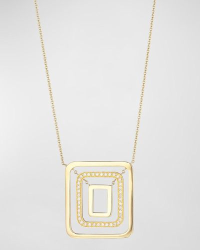 Mimi So 18k Diamond Piece Pendant Necklace - Metallic
