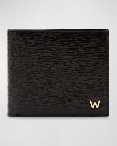 Wolf W-Logo Billfold Wallet W/ Coin Pocket - Black