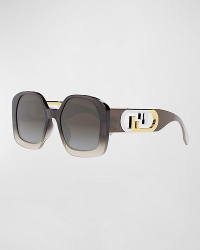 Fendi Ff Square Acetate Sunglasses - Multicolor