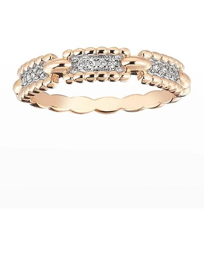 Kismet by Milka Beads 14K Diamond One-Row Ring, Size 6.75 - Metallic