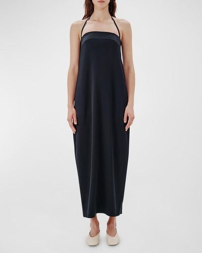 Another Tomorrow Convertible Cocoon Ankle-Length Dress - Black