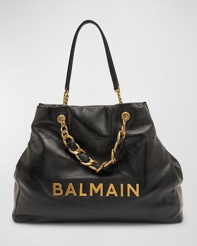 Balmain 1945 Soft Xxl Cabas Tote Bag - Black