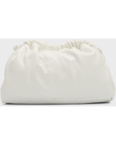 Mansur Gavriel Mini Lambskin Cloud Clutch Bag - Natural