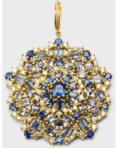 Tanya Farah Arabian Nights Ceylon Sapphire And Diamond Enahancer - Metallic