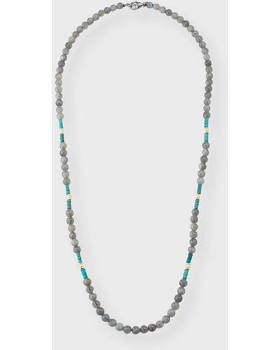 Armenta 18K And Artifact Patina Labradorite Beaded Necklace - Blue