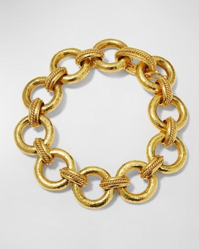 Elizabeth Locke Ravenna Link Bracelet With Hidden Clasp - Metallic
