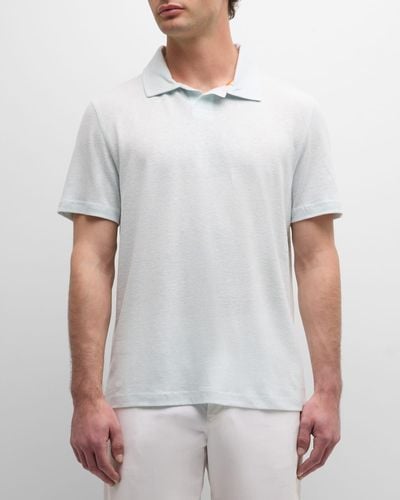 Swims Lino Open-Collar Short-Sleeve Polo Shirt - White