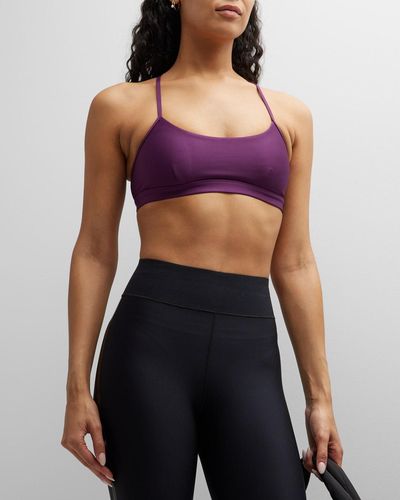 Alo Yoga Airlift Intrigue Low-impact Sports Bra - Purple