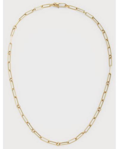 Roberto Coin 17" Paper Clip Chain Necklace - Natural