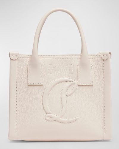 Christian Louboutin By My Side Small Leather Tote Bag - Natural