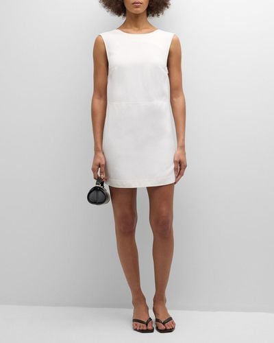Loulou Studio Hoya Sleeveless Backless Mini Dress - White