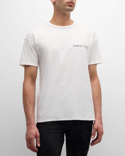 Purple X Sky Inn Graphic T-Shirt - White