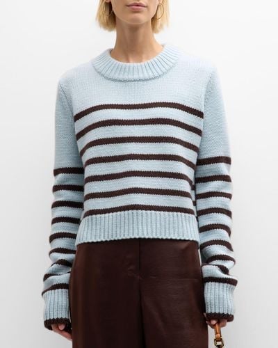 La Ligne Mini Marin Striped Sweater - Gray