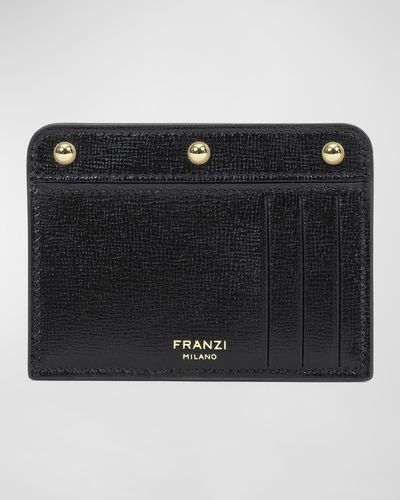 Franzi Luisa Leather Card Holder - Black