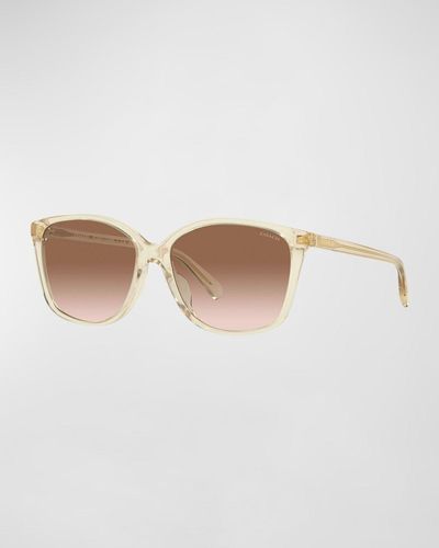 COACH Gradient Square Acetate Sunglasses - White