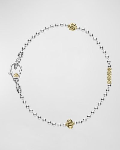Lagos Caviar Icon 1-Row Ball-Chain Bracelet - Metallic