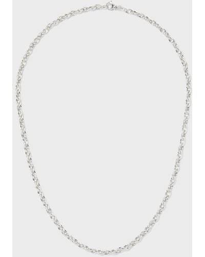 Roberto Coin Yellow Gold Almond Link Chain, 24"l - White