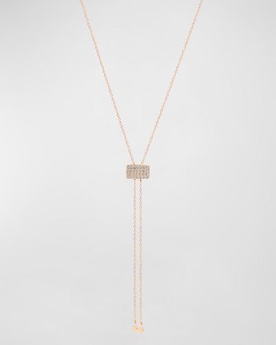 Stevie Wren Diamond Lariat Necklace - White