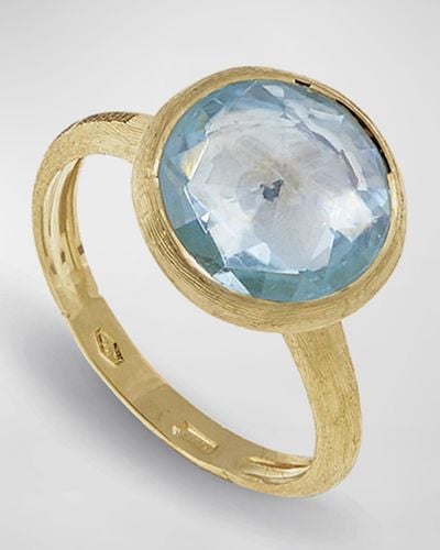 Marco Bicego Jaipur 18k Faceted Round Ring, Size 7 - Blue