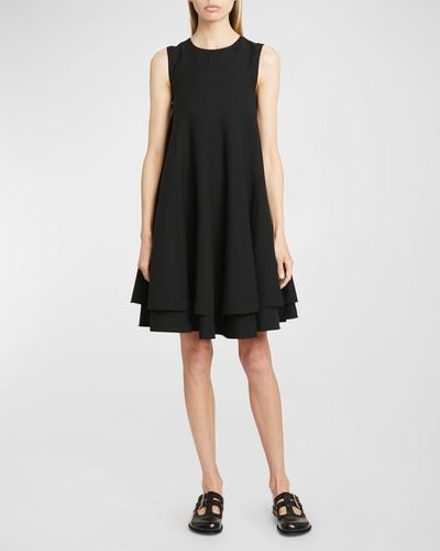 Loewe Double-Layer Sleeveless Dress - Black