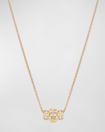 Piaget Possession Decor Palace 18k Rose Gold Pendant Diamond Necklace - White